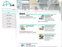 Tablet Screenshot of cvb-schule.de